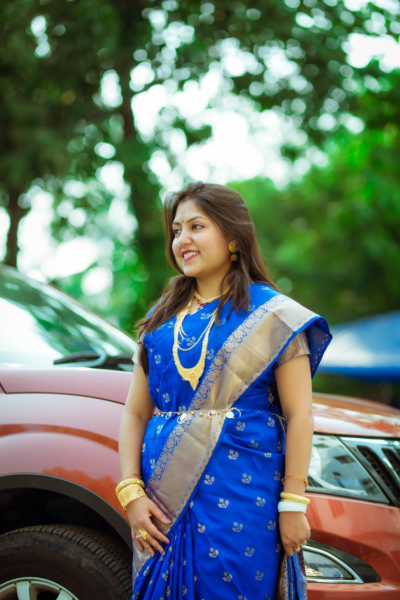 Blue banarasi saree shop for bengali marriage